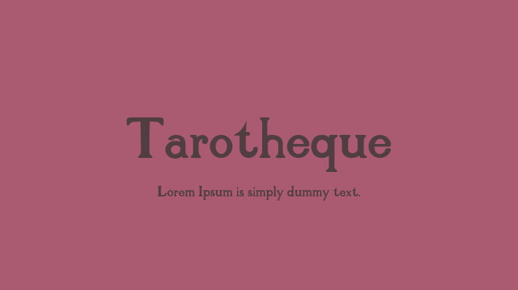 Tarotheque Font