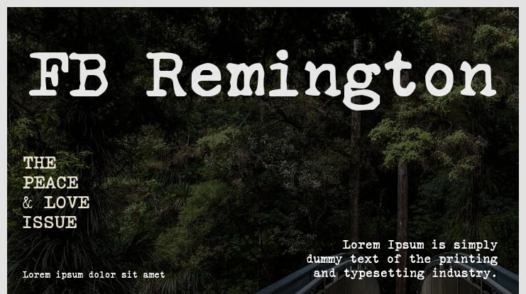 FB Remington Font