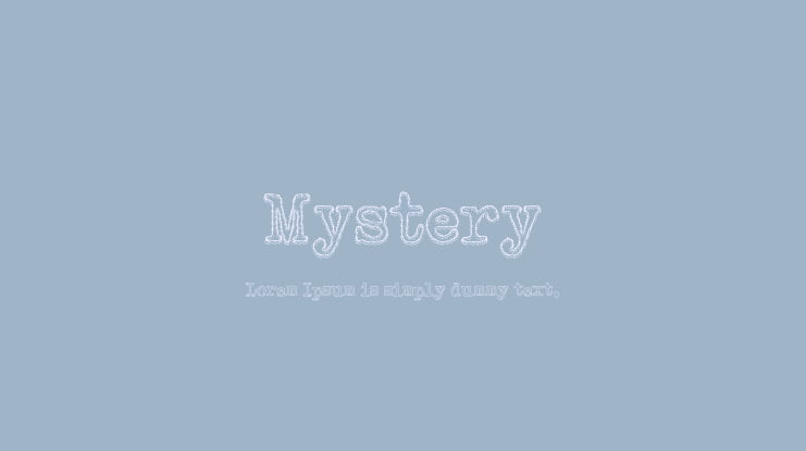 Mystery Font