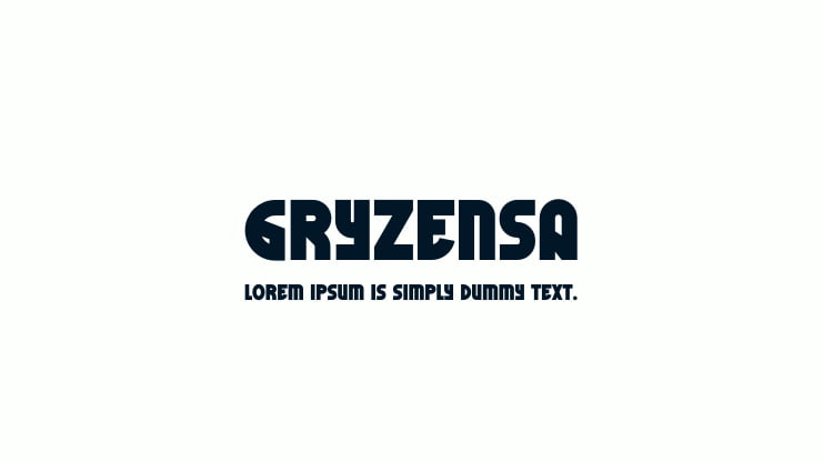 Gryzensa Font