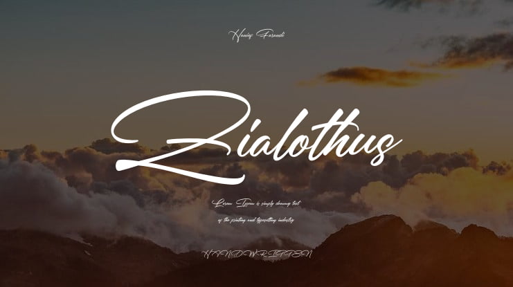 Zialothus Font