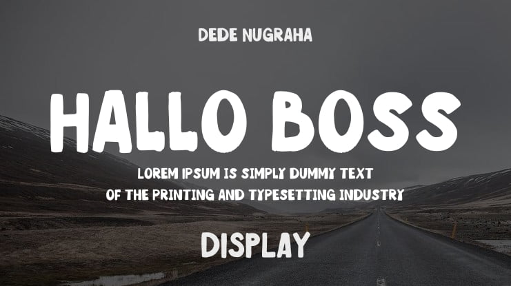 Hallo Boss Font