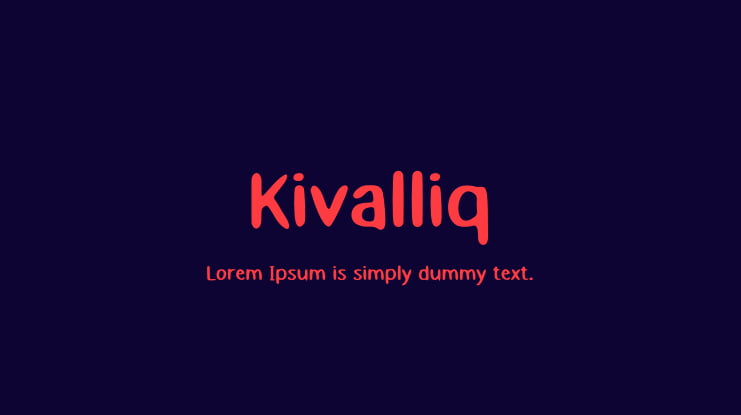 Kivalliq Font