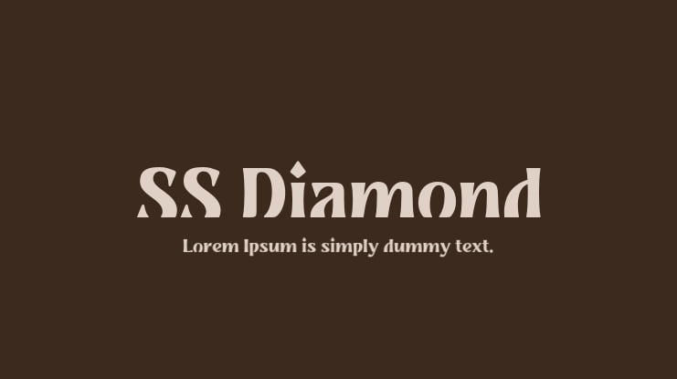 SS Diamond Font