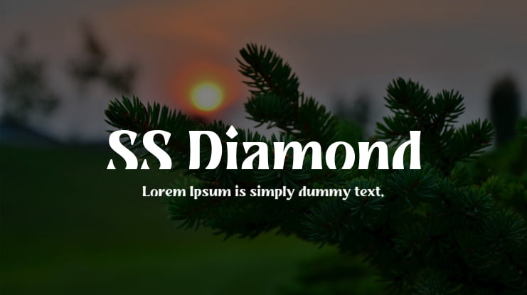 SS Diamond Font