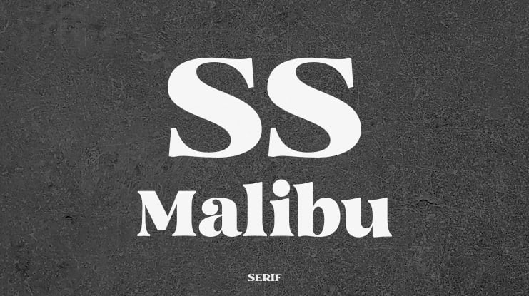 SS Malibu Font