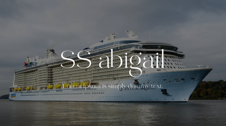 SS abigail Font