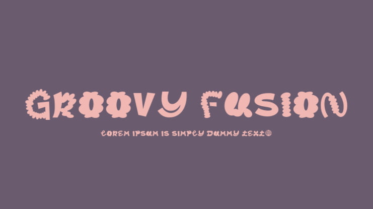 Groovy Fusion Font