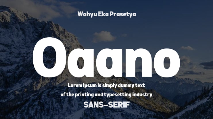 Oaano Font