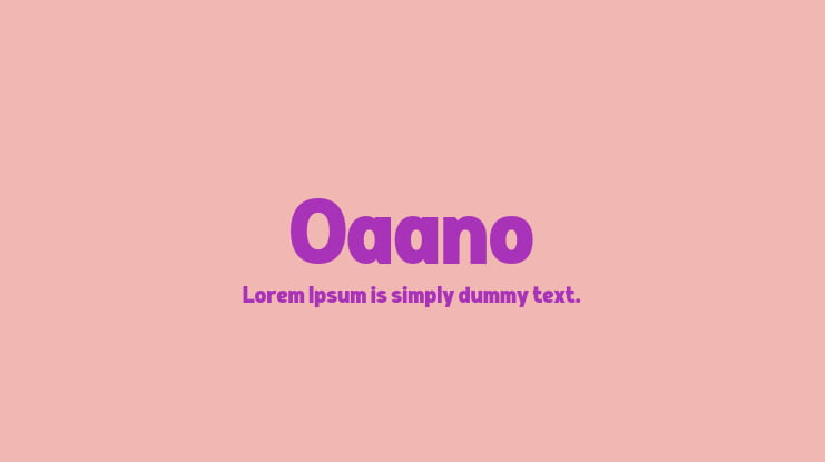 Oaano Font