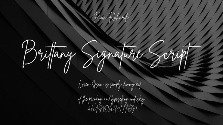 Brittany Signature Script Font