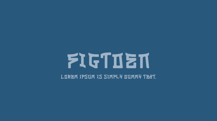 Figtoen Font