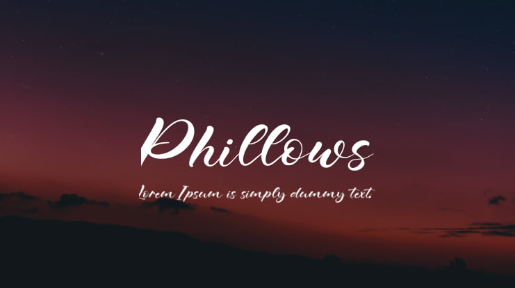 Phillows Font