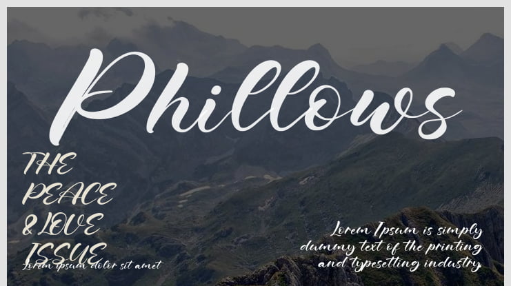 Phillows Font