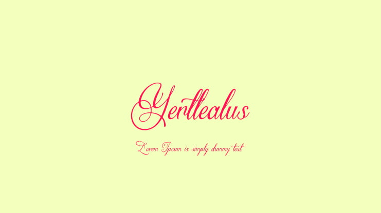 Yertlealus Font