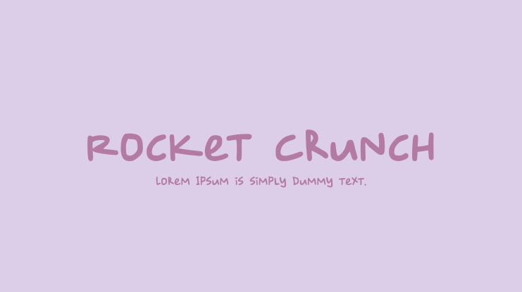 Rocket Crunch Font