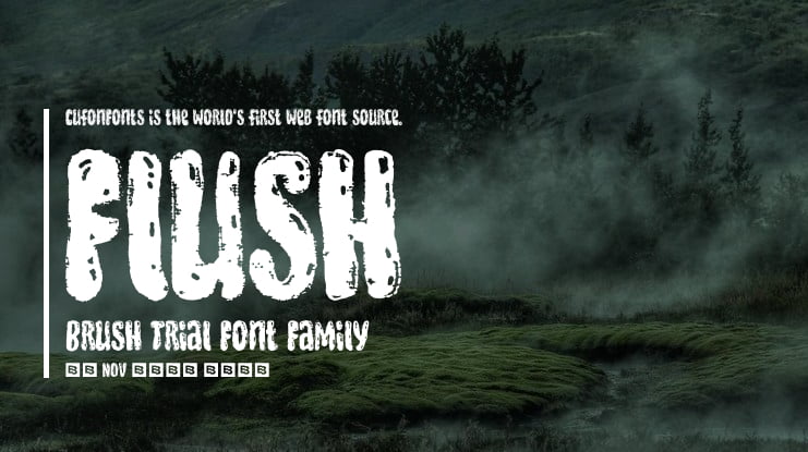 Flush Brush Trial Font