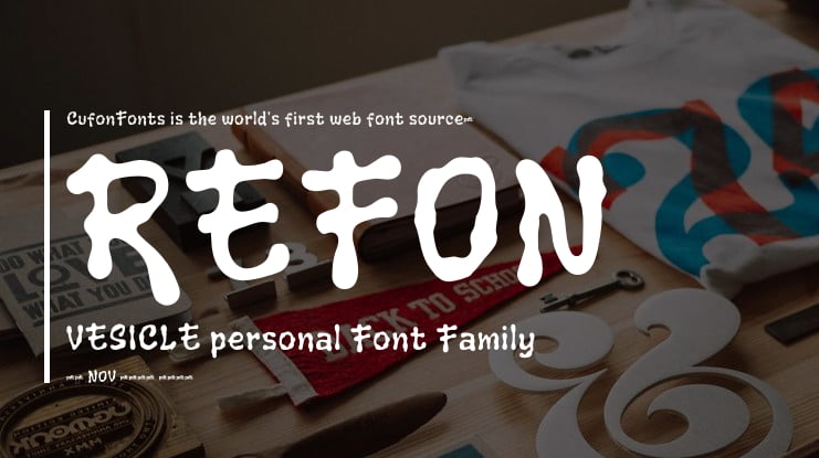 REFON VESICLE personal Font