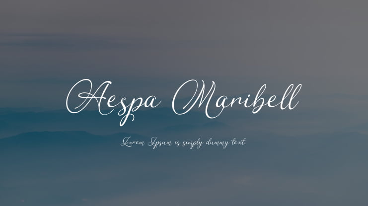 Aespa Maribell Font