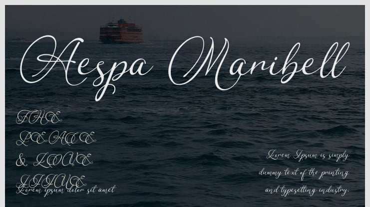 Aespa Maribell Font