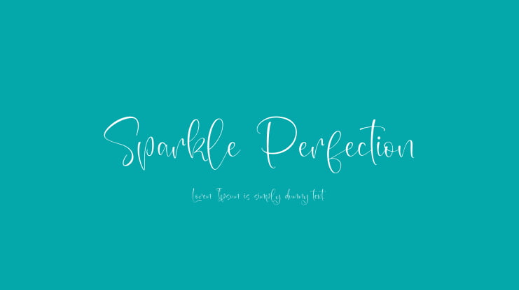 Sparkle Perfection Font Family