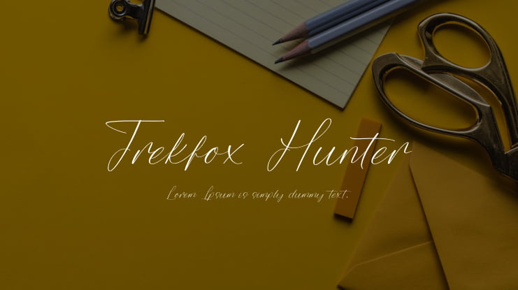 Trekfox Hunter Font Family