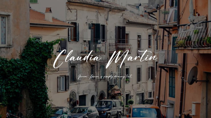 Claudia Martin Font Family