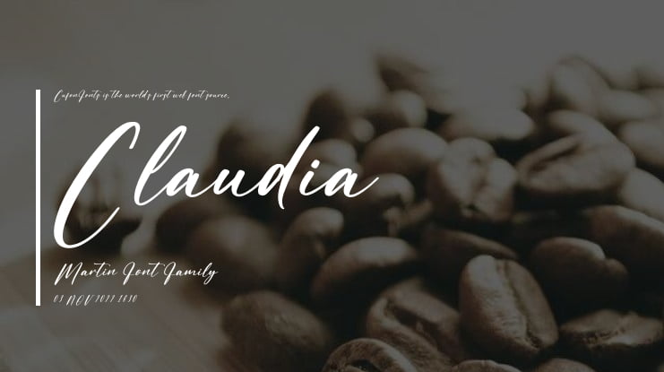 Claudia Martin Font Family