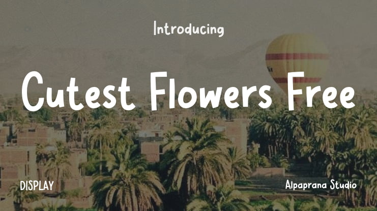 Cutest Flowers Free Font