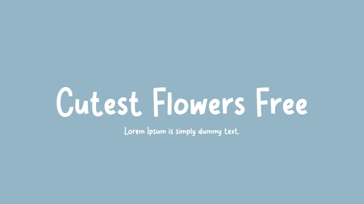 Cutest Flowers Free Font