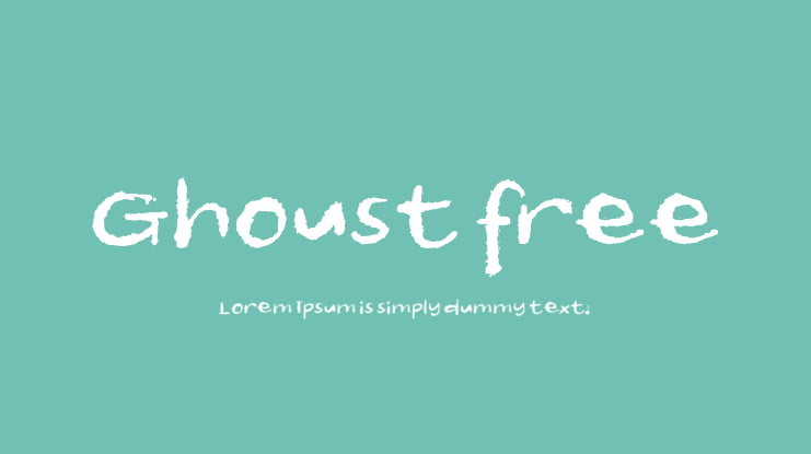 Ghoust free Font