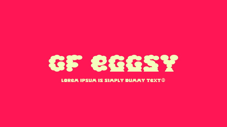 GF Eggsy Font