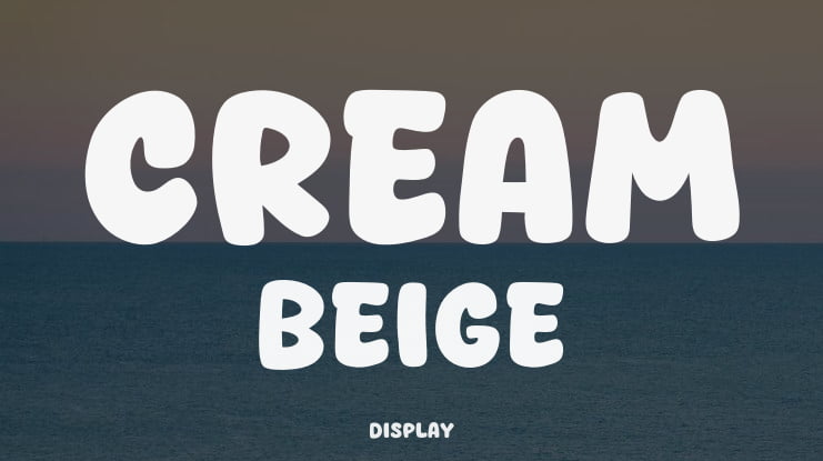 Cream Beige Font