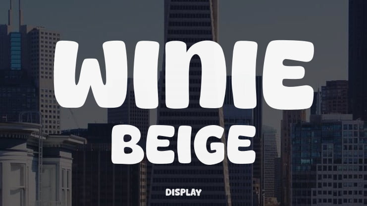 Winie Beige Font