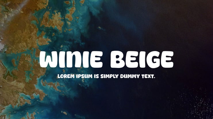 Winie Beige Font