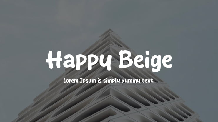 Happy Beige Font