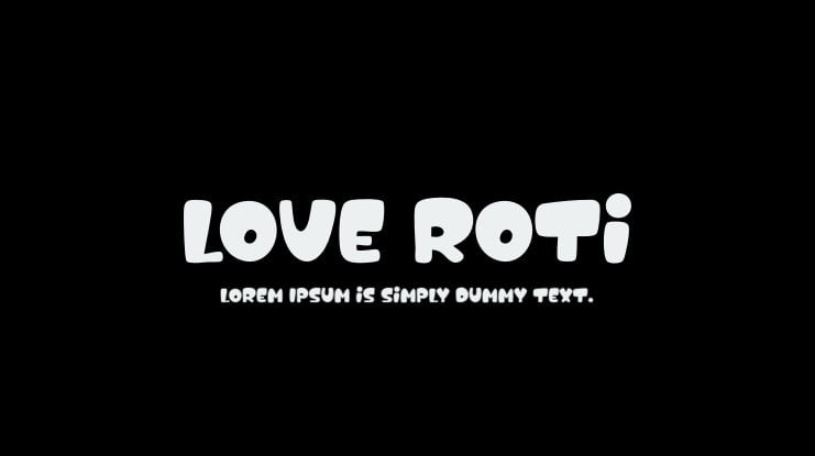 Love Roti Font