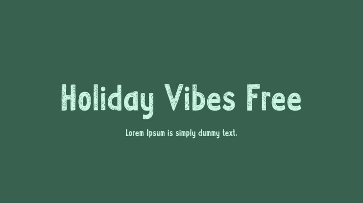 Holiday Vibes Free Font