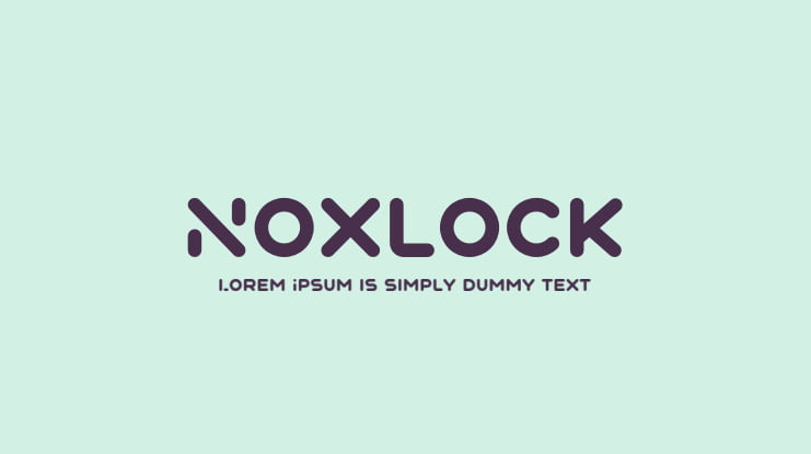 Noxlock Font