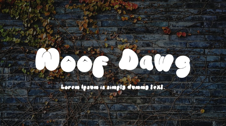 Woof Dawg Font