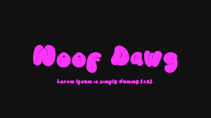 Woof Dawg Font