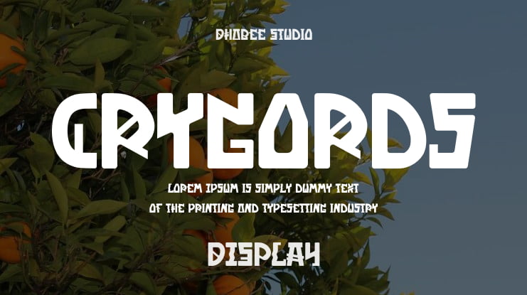 Crygords Font