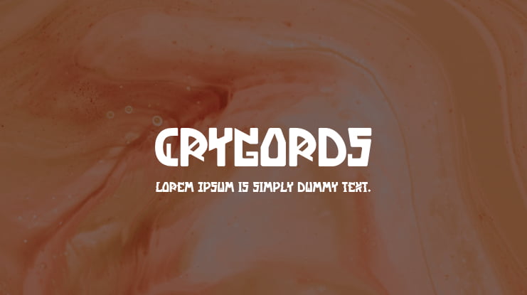 Crygords Font