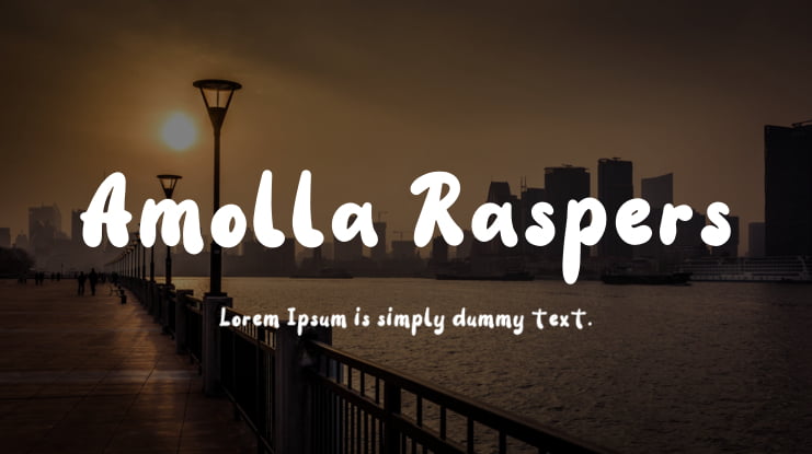 Amolla Raspers Font