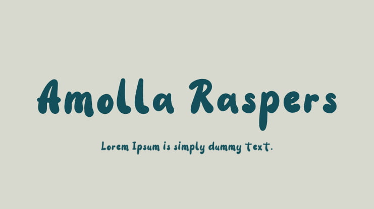 Amolla Raspers Font