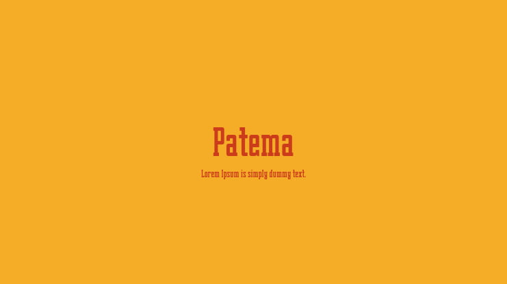 Patema Font