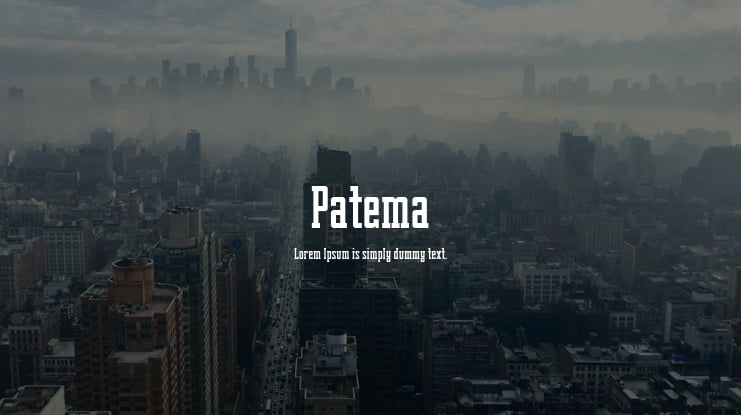 Patema Font