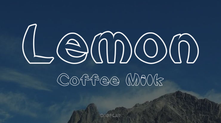 Lemon Coffee Milk Font