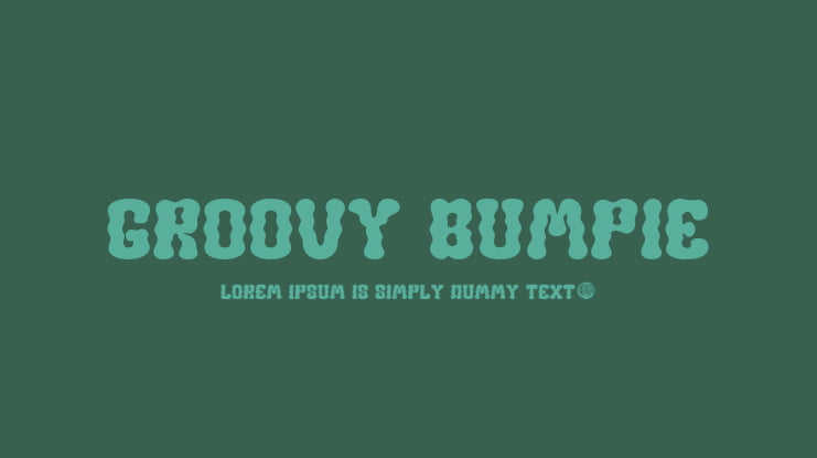 Groovy Bumpie Font