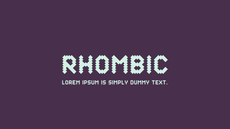 Rhombic Font